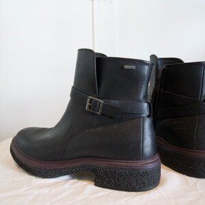 Black Leather Ankle Boots